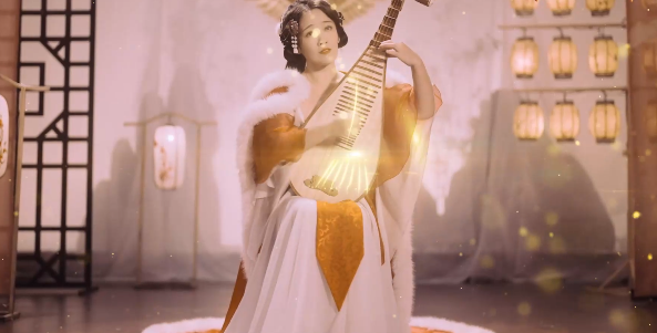 经典琵琶古曲塞上曲为基调带来创造魔域金秋万能宠专属落雁风华